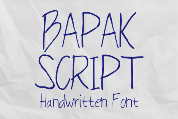 Bapak Script: The Handwritten Font for Authentic Branding