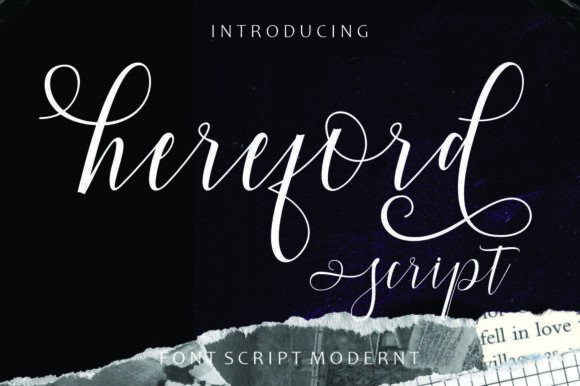 Hereford Script: Elevate Your Design Projects