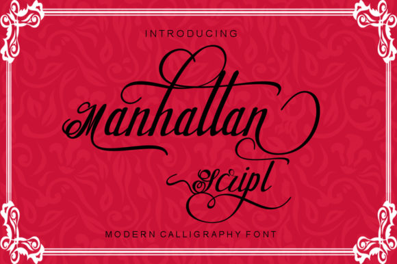 Manhattan Script: Where Bold Swashes Meet Organic Elegance