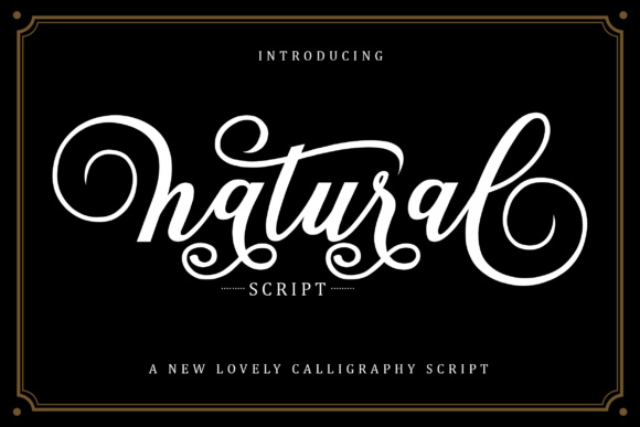 Natural Script: The Modern Feminine Font for Creative Design
