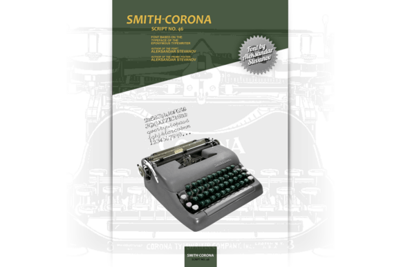 Smith-Corona Script No. 46: The Vintage Typewriter Font for Modern Design